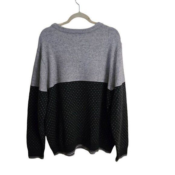 Lands' End Hunter Star BirdEye Knit Wool Blend Crewneck Sweater Size XL - Picture 3 of 11